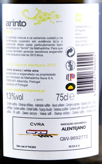 2015 Monte da Peceguina Arinto white