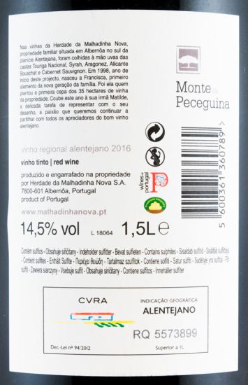 2016 Monte da Peceguina red 1.5L