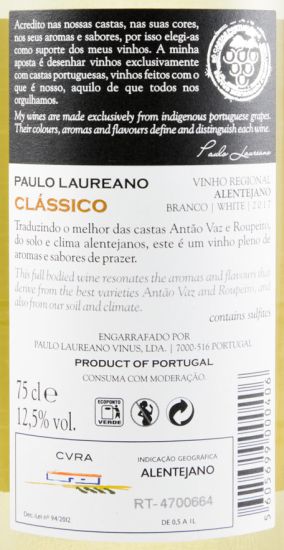 2017 Paulo Laureano Clássico branco