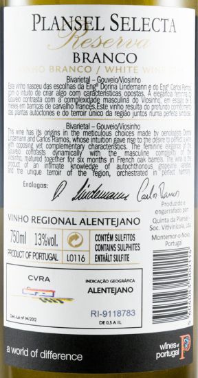 2016 Plansel Selecta Reserva white