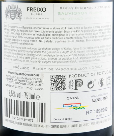 2016 Herdade do Freixo Sauvignon Blanc branco