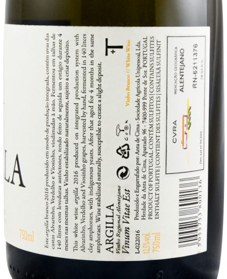 2016 Talha de Argilla white