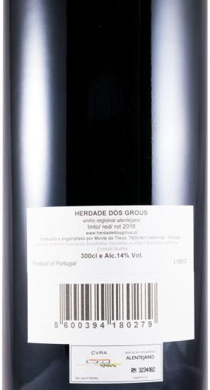 2016 Herdade dos Grous tinto 3L