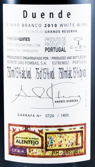 2010 B de Duende Grande Reserva branco