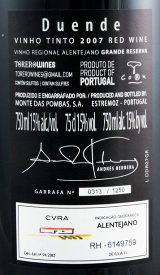 2007 D de Duende Grande Reserva red