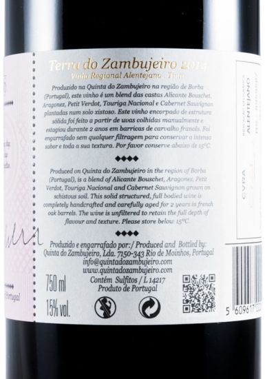 2014 Terra do Zambujeiro tinto