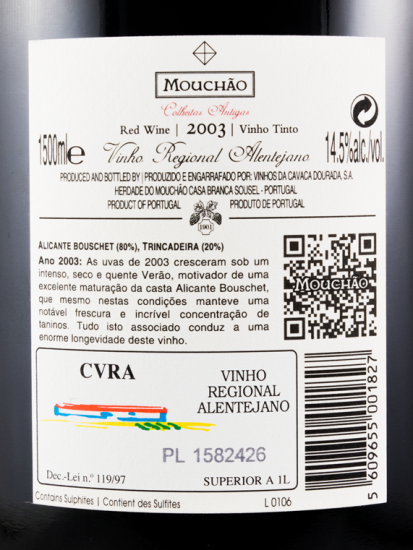 2003 Mouchão Colheitas Antigas red 1.5L
