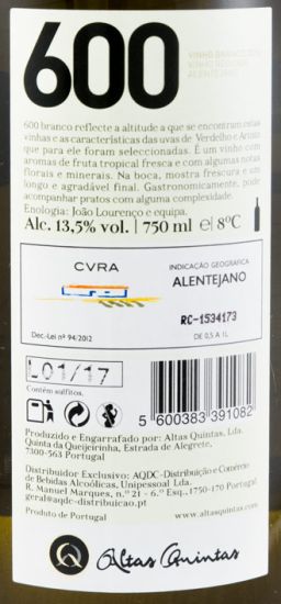 2016 600 Altas Quintas white