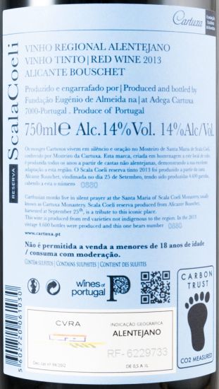 2013 Scala Coeli Reserva Alicante Bouschet red