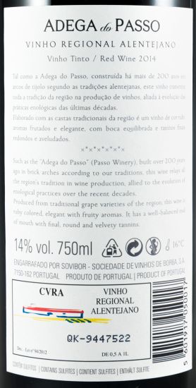 2014 Adega do Passo tinto