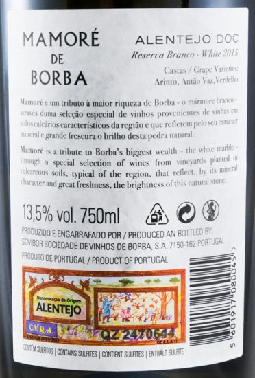 2015 Mamoré de Borba Reserva branco