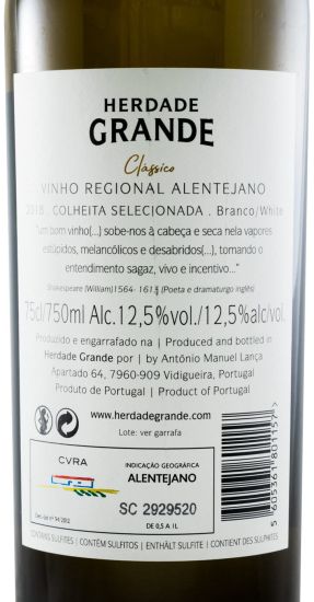 2018 Herdade Grande white