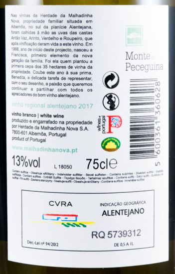 2017 Monte da Peceguina white