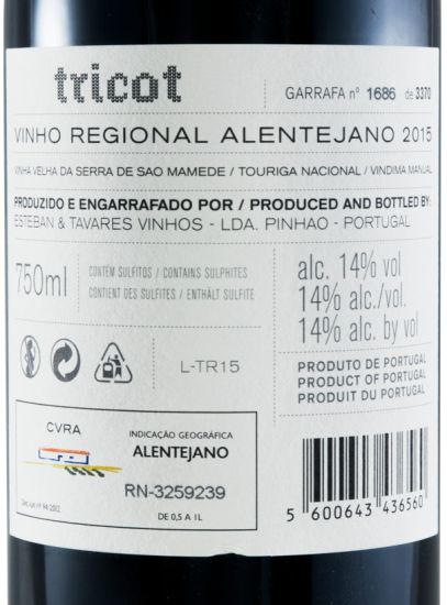 2015 Esteban & Tavares Tricot red
