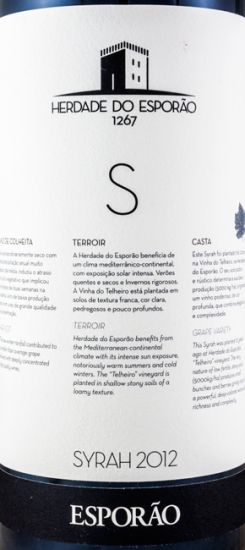 2012 Herdade Herdade Syrah tinto
