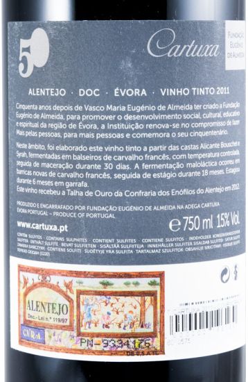 2011 Cartuxa Comemoração 50 anos tinto