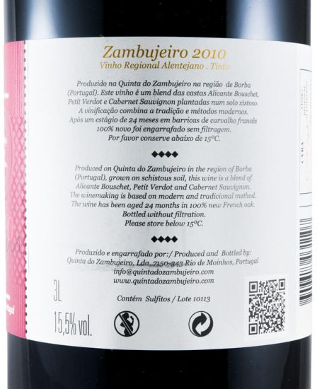 2010 Zambujeiro tinto 3L