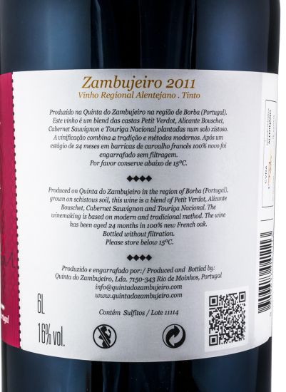2011 Zambujeiro red 6L