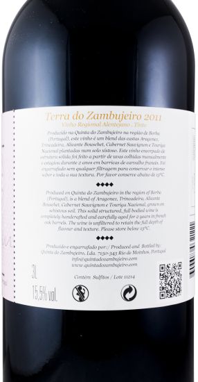 2011 Terra do Zambujeiro tinto 3L