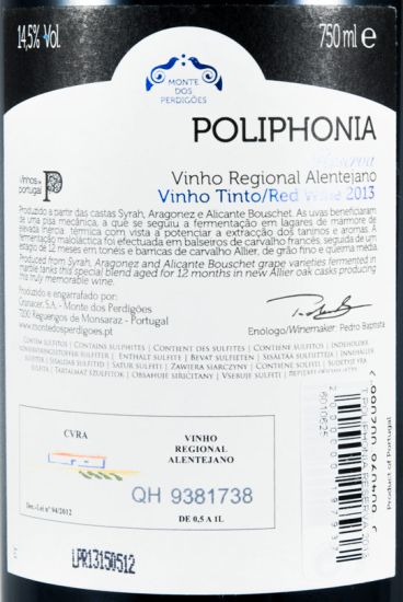 2013 Poliphonia Reserva red