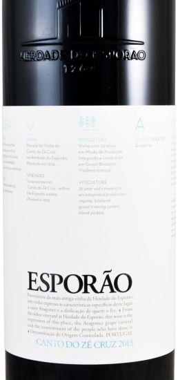 2013 Herdade do Esporão Canto do Zé Cruz Aragonês red