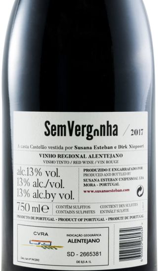 2017 Susana Esteban & Dirk Niepoort Sem Vergonha tinto