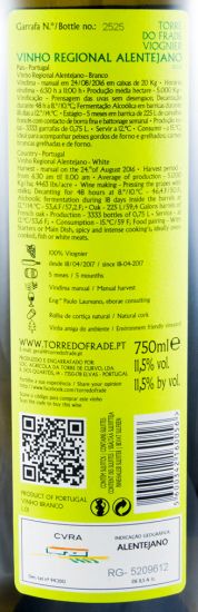 2016 Torre do Frade Viognier branco