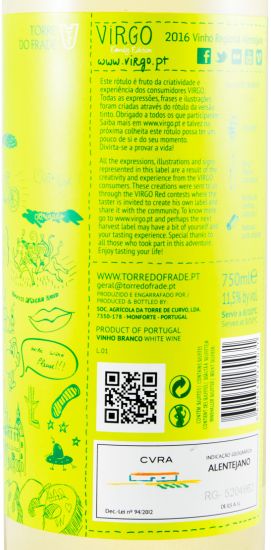 2016 Torre do Frade Virgo white