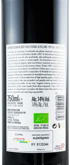 2017 Esporão Colheita organic red