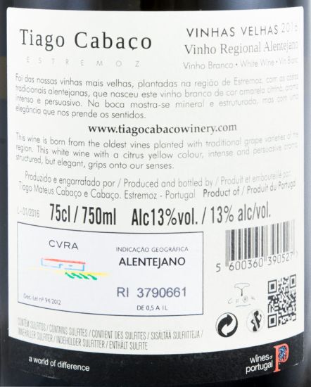 2016 Tiago Cabaço Vinhas Velhas white