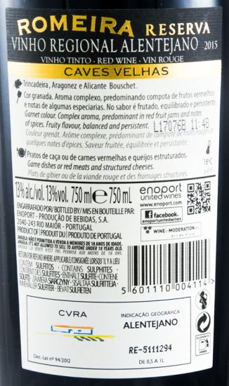 2015 Romeira Reserva tinto