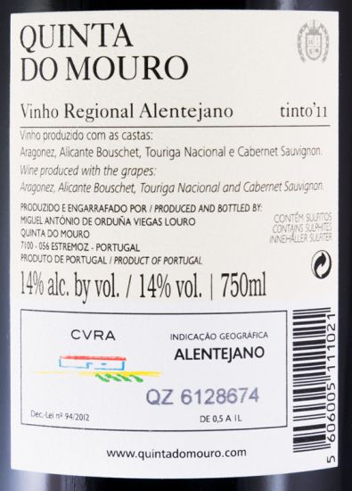 2011 Quinta do Mouro red