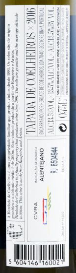 2016 Tapada de Coelheiros branco