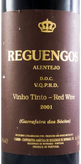 2001 Reguengos Garrafeira dos Sócios red