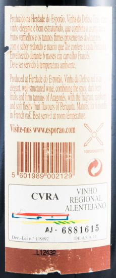 2000 Herdade do Esporão Vinha da Defesa red