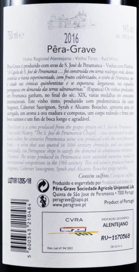 2016 Pêra-Grave tinto