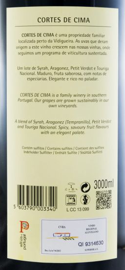 2012 Cortes de Cima tinto 3L