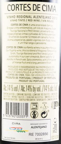 2013 Cortes de Cima red