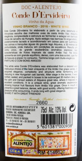 Conjunto Conde D'Ervideira Vinho da Água
