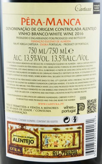 2016 Pêra-Manca branco