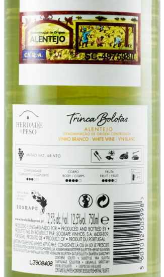 2018 Herdade do Peso Trinca Bolotas branco