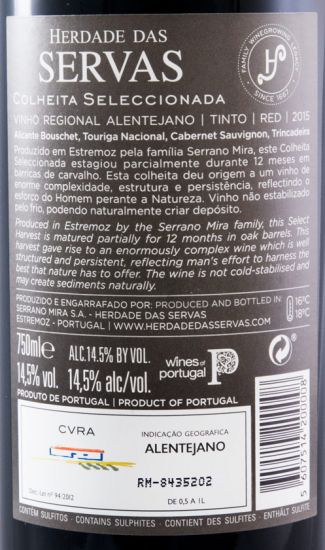 2015 Herdade das Servas Colheita Seleccionada red