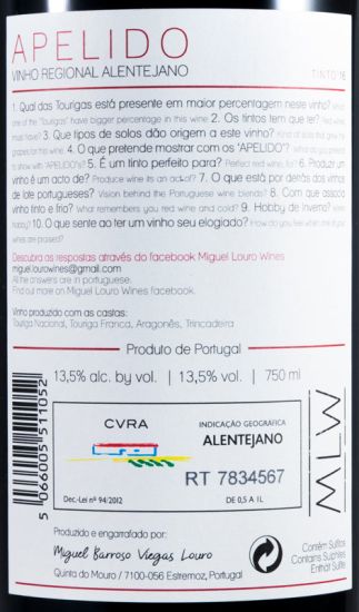 2016 Apelido tinto