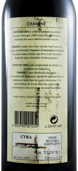 2006 Cortes de Cima Chaminé tinto