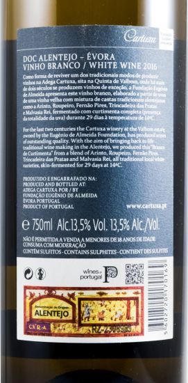 2016 Cartuxa Vinho de Curtimenta white
