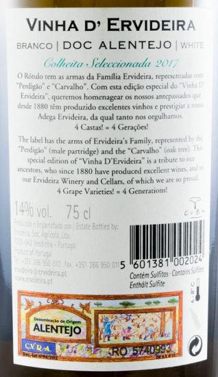 2017 Vinha D'Ervideira Colheita Seleccionada white
