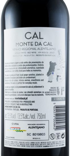 2017 Herdade Monte da Cal CAL red