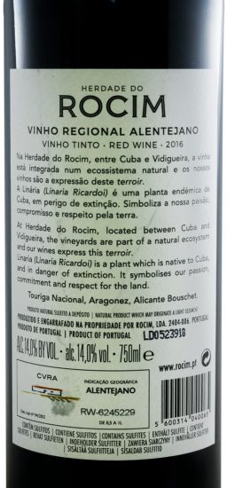 2016 Herdade do Rocim tinto