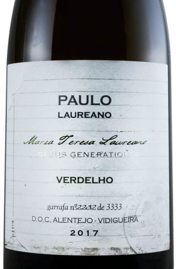 2017 Paulo Laureano Maria Teresa Laureano Verdelho branco
