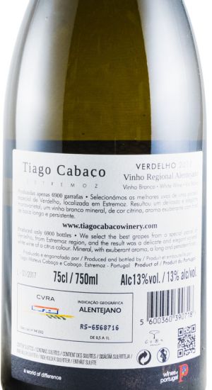 2017 Tiago Cabaço Verdelho branco